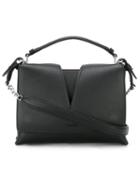 Jil Sander Cut-out Shoulder Bag, Women's, Black, Leather