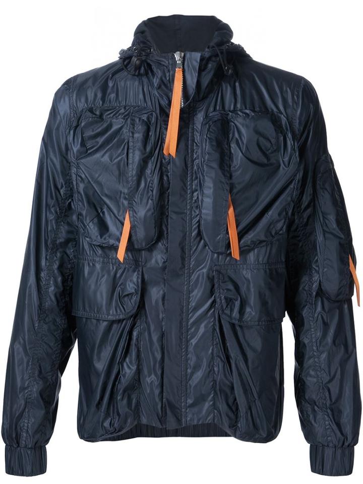 Lou Dalton Contrast Zip Strap '4 Pocket Parka' Coat