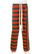 Loewe Stripe Jersey Trousers - Orange