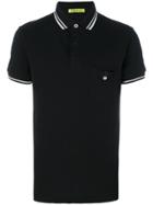 Versace Jeans Patch Pocket Polo Shirt - Black
