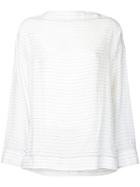 Bassike - Boat Neck Top - Women - Silk/acetate/viscose - 6, White, Silk/acetate/viscose