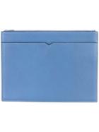 Valextra Portfolio Double With Zip - Blue