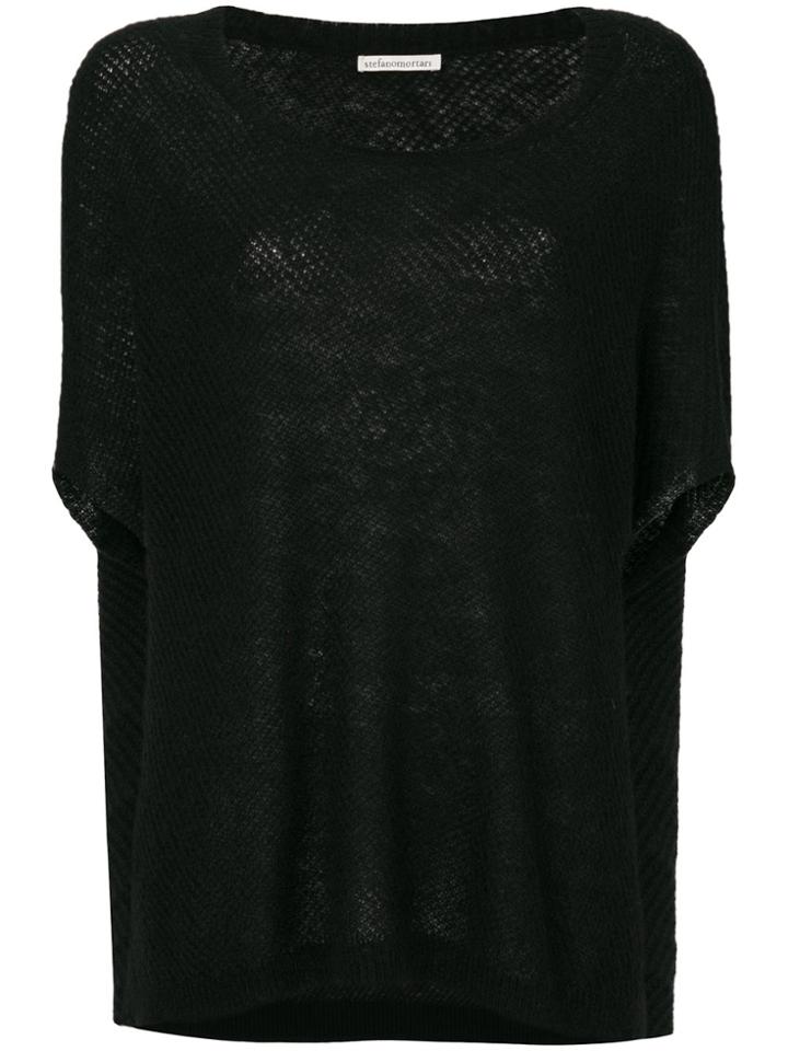 Stefano Mortari Relaxed Fit Sweater - Black