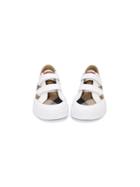 Burberry Kids House Check Sneakers, Boy's, Size: 24, White