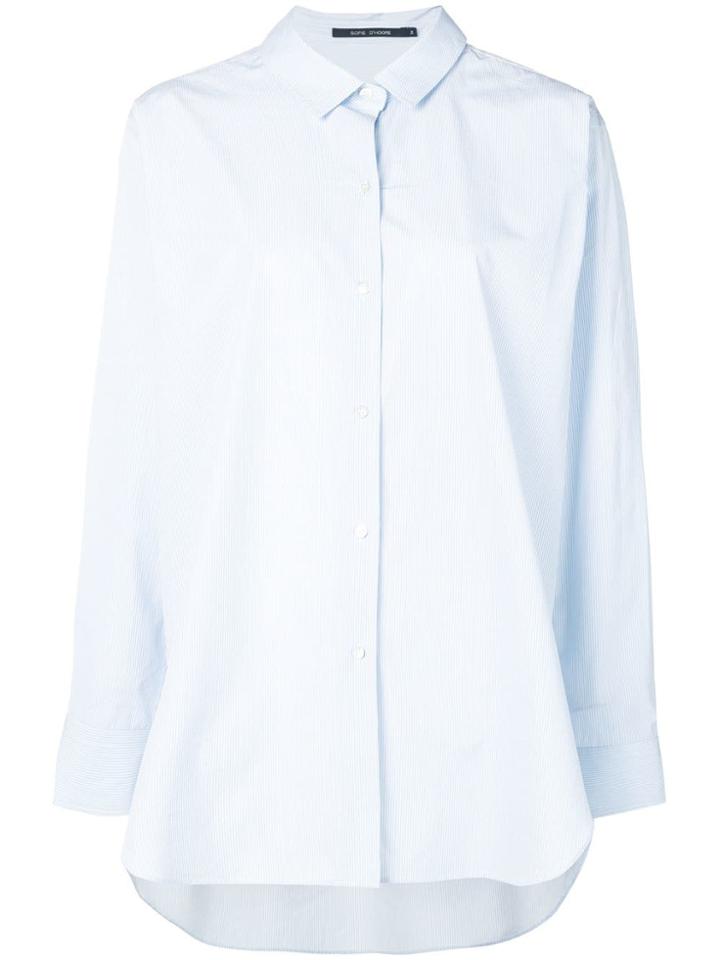Sofie D'hoore Striped Oversized Shirt - Blue