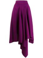 Chalayan Asymmetric Style Skirt - Purple