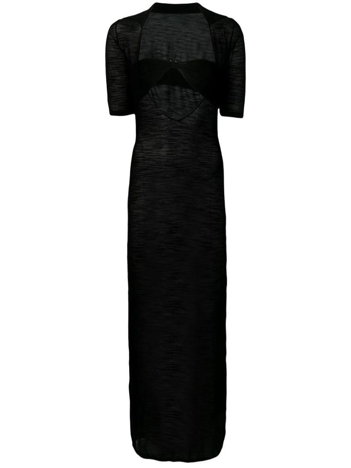 Jacquemus Bandeau Layered Dress - Black