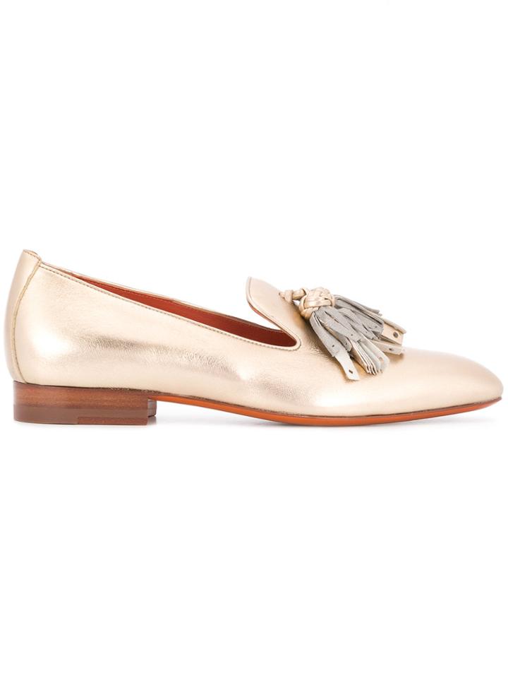 Santoni Tassel Loafers - Metallic