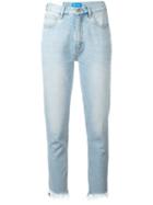 Mih Jeans Mimi Distressed Jeans, Women's, Size: 25, Blue, Cotton