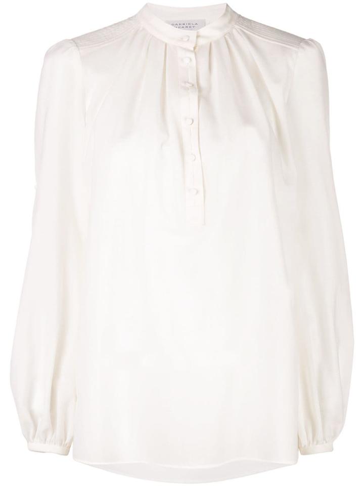 Gabriela Hearst Birkin Henley Blouse - White