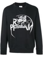 Printed Sweatshirt - Men - Cotton - 50, Black, Cotton, Maison Margiela