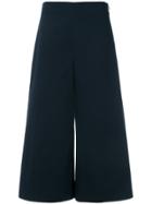Mantu Wide Cropped Trousers - Blue