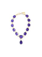 Yves Saint Laurent Vintage Crystal Necklace, Women's, Pink/purple