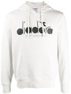 Diadora Logo Print Hoodie - Grey