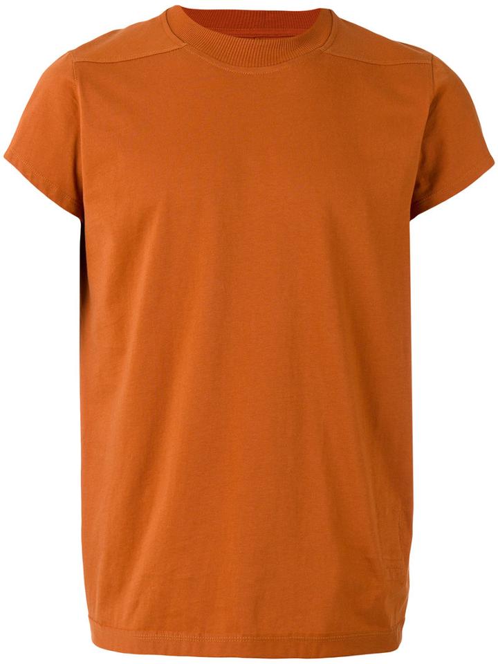 Rick Owens Drkshdw Round Neck T-shirt, Men's, Size: Small, Yellow/orange, Cotton