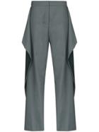 Marta Jakubowski Blossom Two-tone Trousers - Green