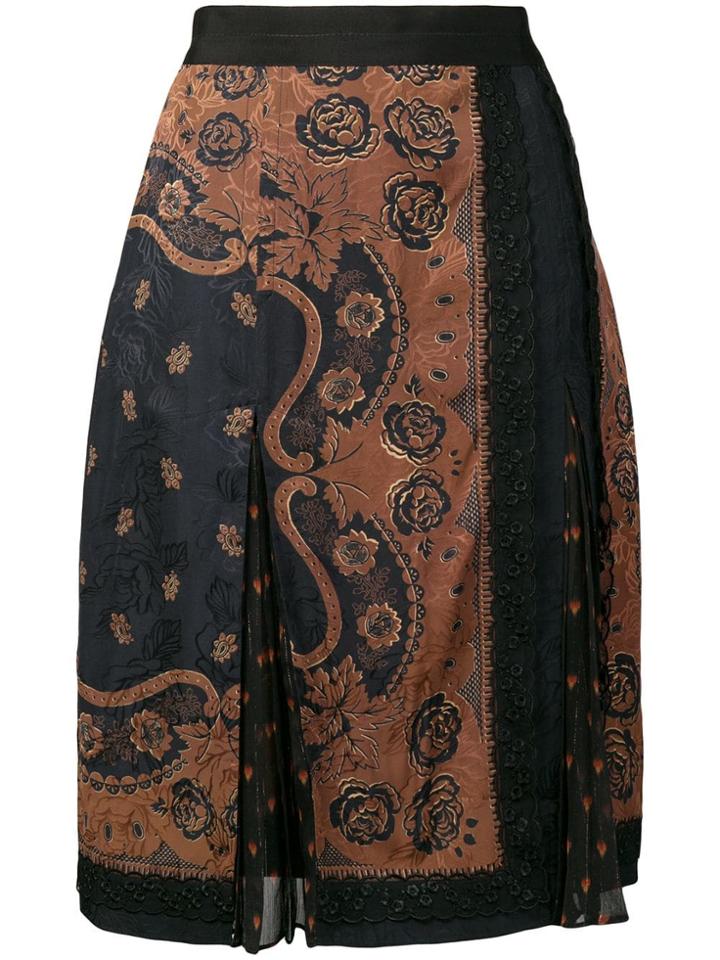 Coach Bandana Print Skirt - Brown
