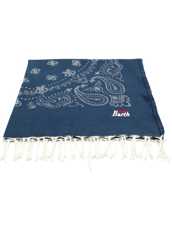 Mc2 Saint Barth Bandana Print Beach Towel - Blue