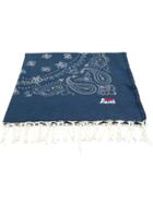 Mc2 Saint Barth Bandana Print Beach Towel - Blue