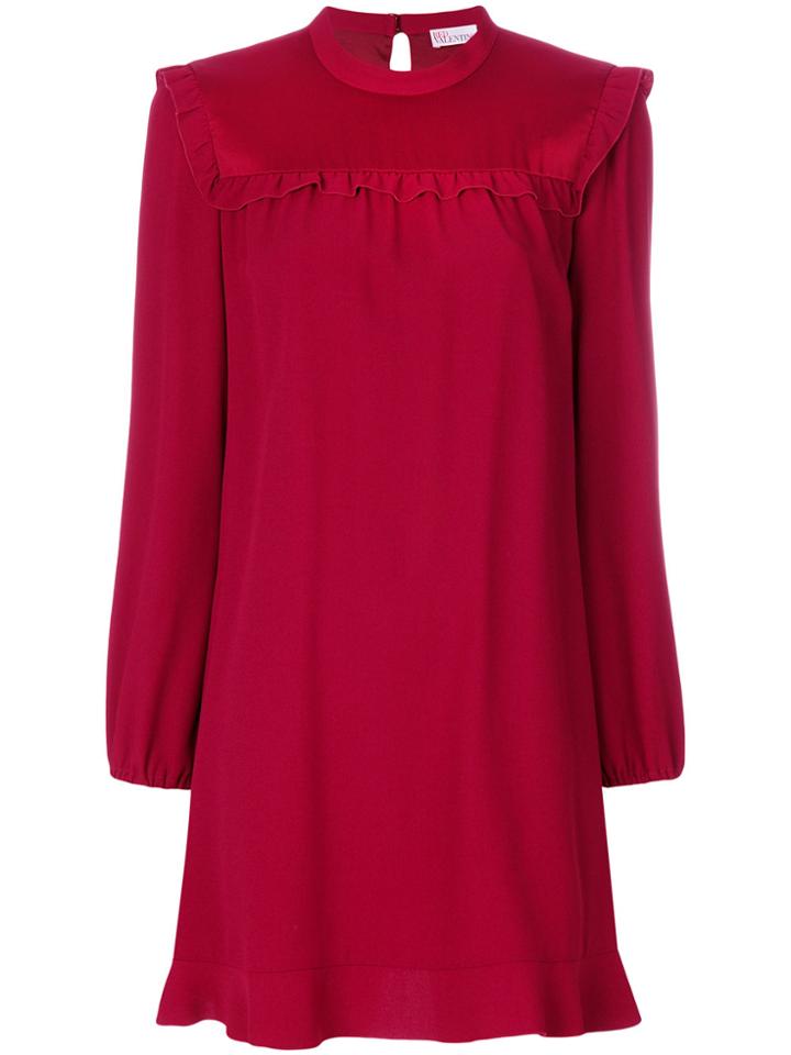 Red Valentino Frilled Dress