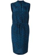Christian Wijnants - 'dace' Dress - Women - Silk - 38, Blue, Silk