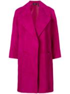 Theory Loose-fit Coat - Pink & Purple