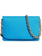 Burberry Embossed Cross Over Bag - Blue