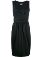 Boutique Moschino V-neck Dress, Women's, Size: 44, Black, Cotton/other Fibres