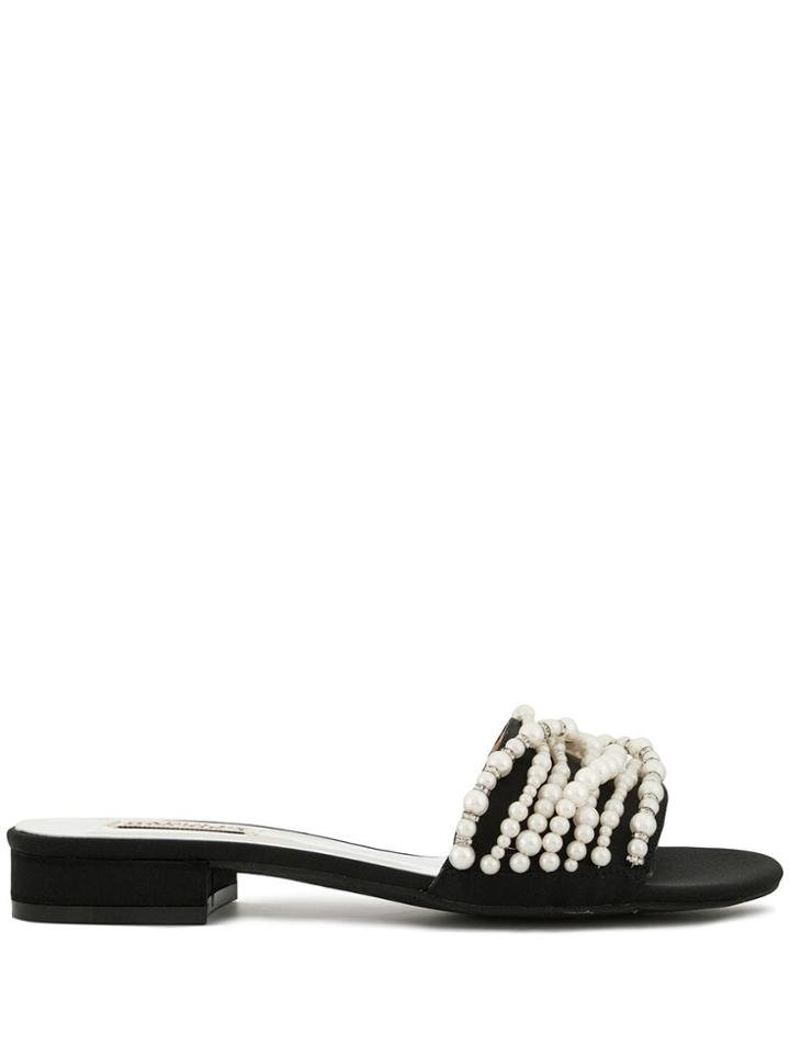 Badgley Mischka Florentina Slide Sandals - Black