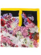Dolce & Gabbana Floral Print Scarf - Purple
