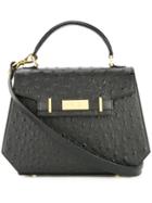 Rula Galayini Lily Ostrich Mini Satchel - Black