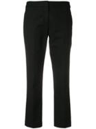 Michael Michael Kors Cropped Slim-fit Trousers - Black