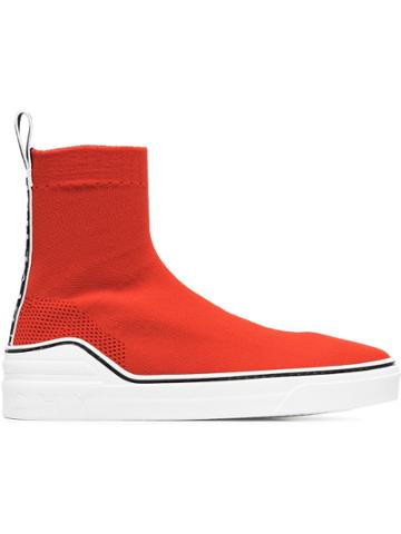 Givenchy Red George V Sock Sneakers