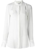 3.1 Phillip Lim Cut-out Detail Shirt, Women's, Size: 8, White, Silk/polyester/polyurethane
