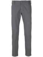 Entre Amis Skinny Ankle Grazer Trousers - Grey