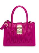 Miu Miu Matelassé Top Handle Bag - Pink