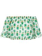 Martha Medeiros Off The Shoulder Pineapple Top - Green