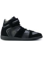 Maison Margiela Paneled Hi-top Sneakers - Black