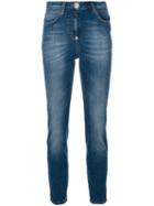 Philipp Plein - High-waisted Jeans - Women - Cotton/spandex/elastane - 29, Blue, Cotton/spandex/elastane