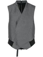 Lost & Found Rooms Zip Back Vest - Grey