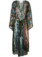 Athena Procopiou Sheer Sequin Coat - Black