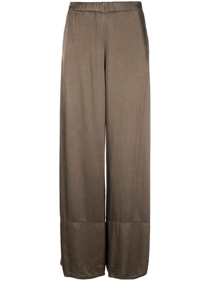 Raquel Allegra Tie-d-ye Wide-leg Trousers - Green