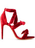 Alexandre Birman Tie Front Heeled Sandals - Red
