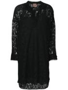 Nude Lace Dress - Black