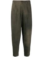 Ziggy Chen Loose Fit Tapered Trousers - Green