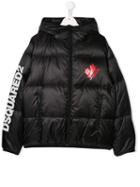 Dsquared2 Kids Maple Leaf Jacket - Black