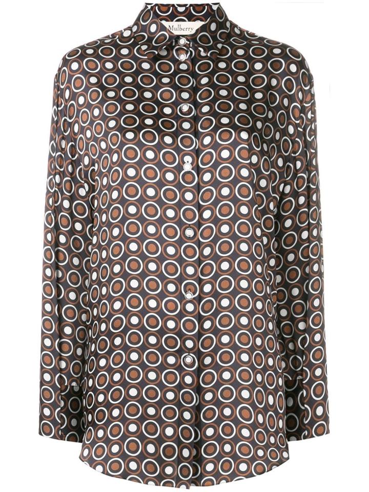 Mulberry Circle Patterned Shirt - Brown