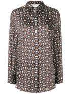 Mulberry Circle Patterned Shirt - Brown
