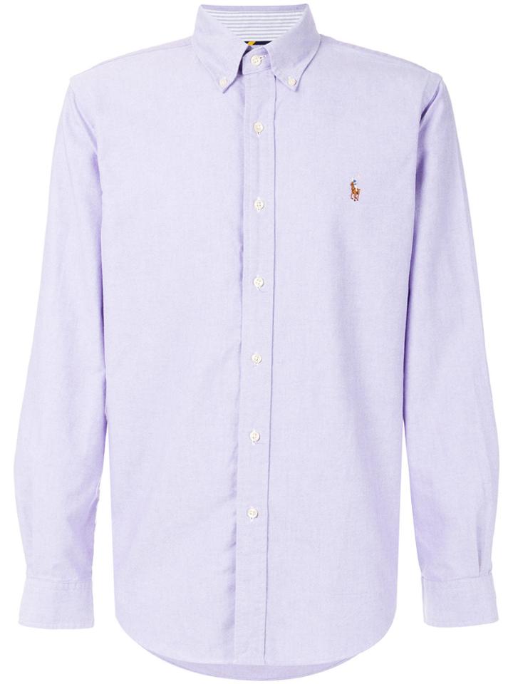 Ralph Lauren Logo Embroidered Shirt - Pink & Purple