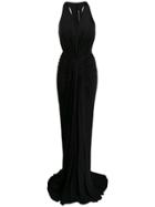 Rick Owens Lilies Long Sleeveless Ruched Dress - 09black
